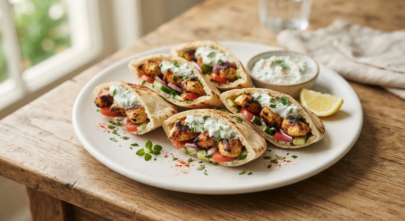 Chicken Souvlaki Pita Bites