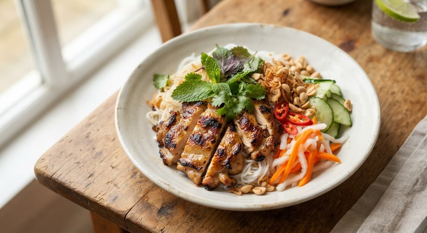 Bún Gà Nướng
