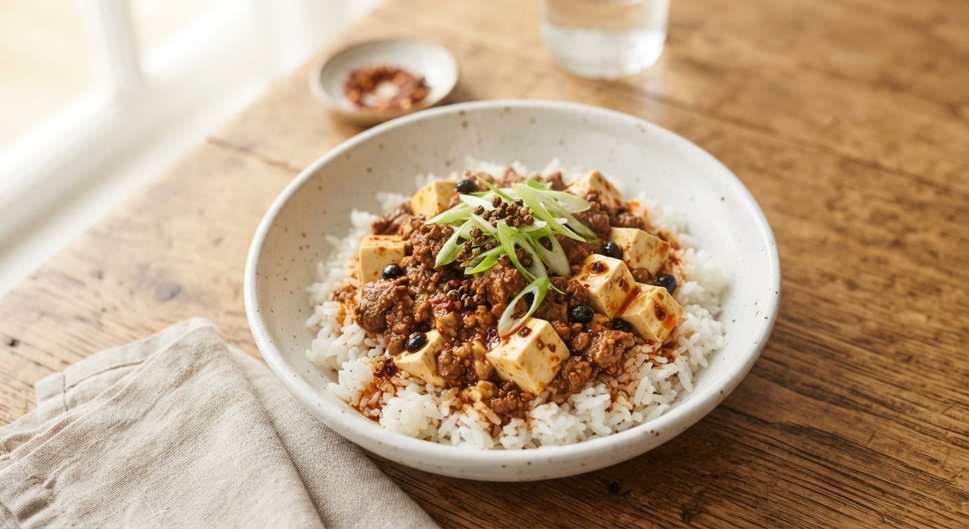 Mutton Mapo Tofu Style Rice Bowl