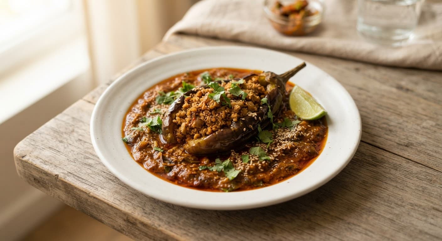Stuffed Eggplant Curry