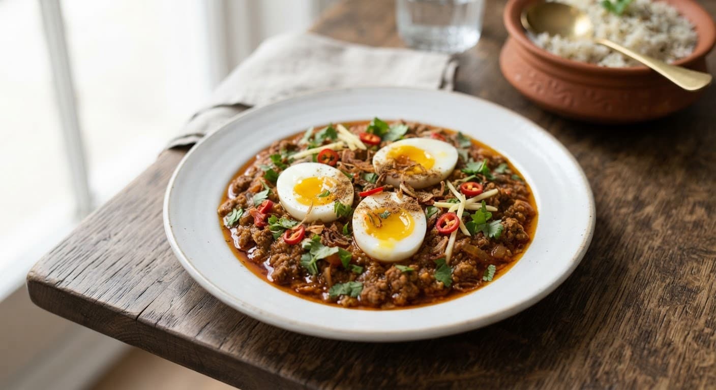 Keema Egg Curry